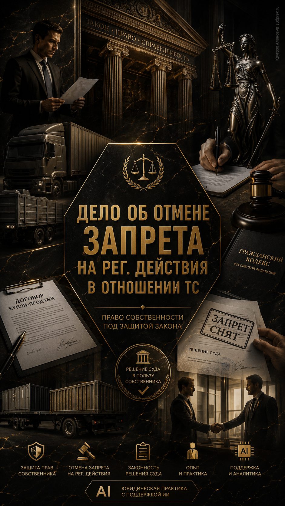 Дело об отмене запрета на рег. действия в отношении ТС