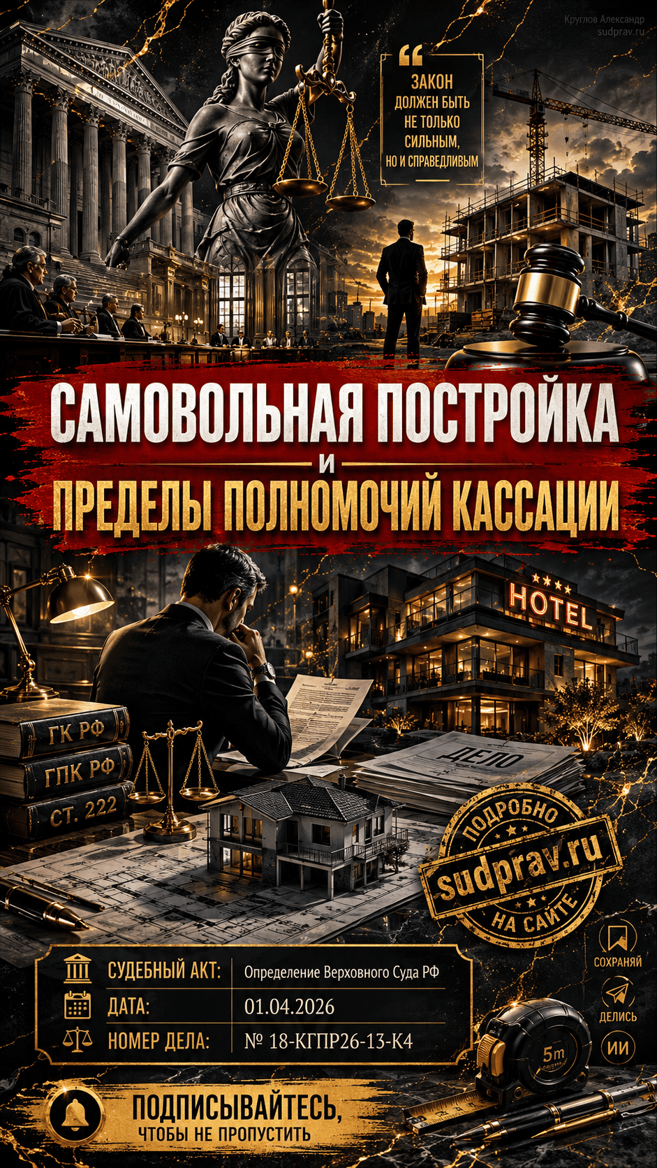 Самовольная постройка и пределы полномочий кассации