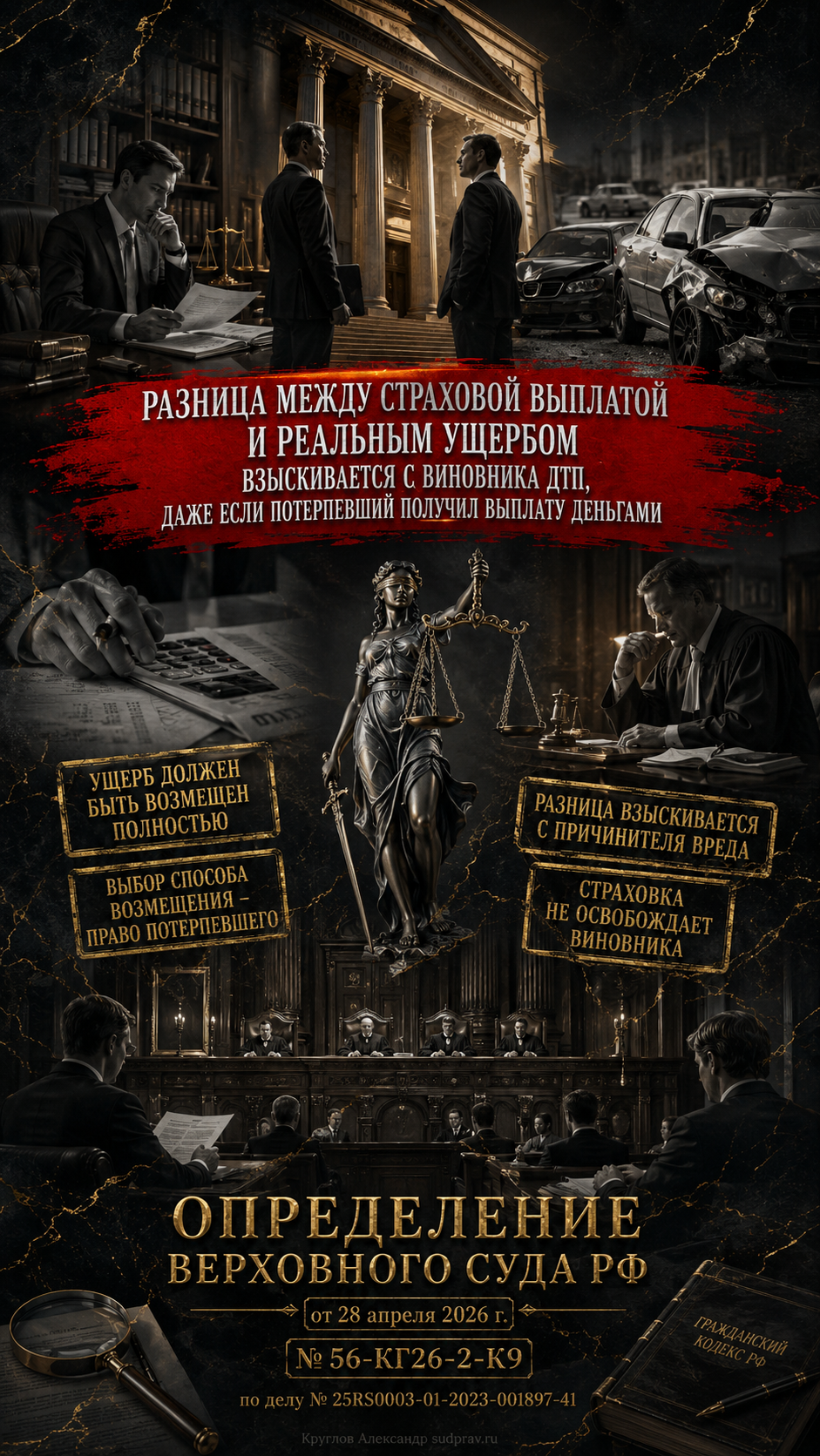 Разница между страховой выплатой и реальным ущербом взыскивается с виновника ДТП, даже если потерпевший получил выплату деньгами