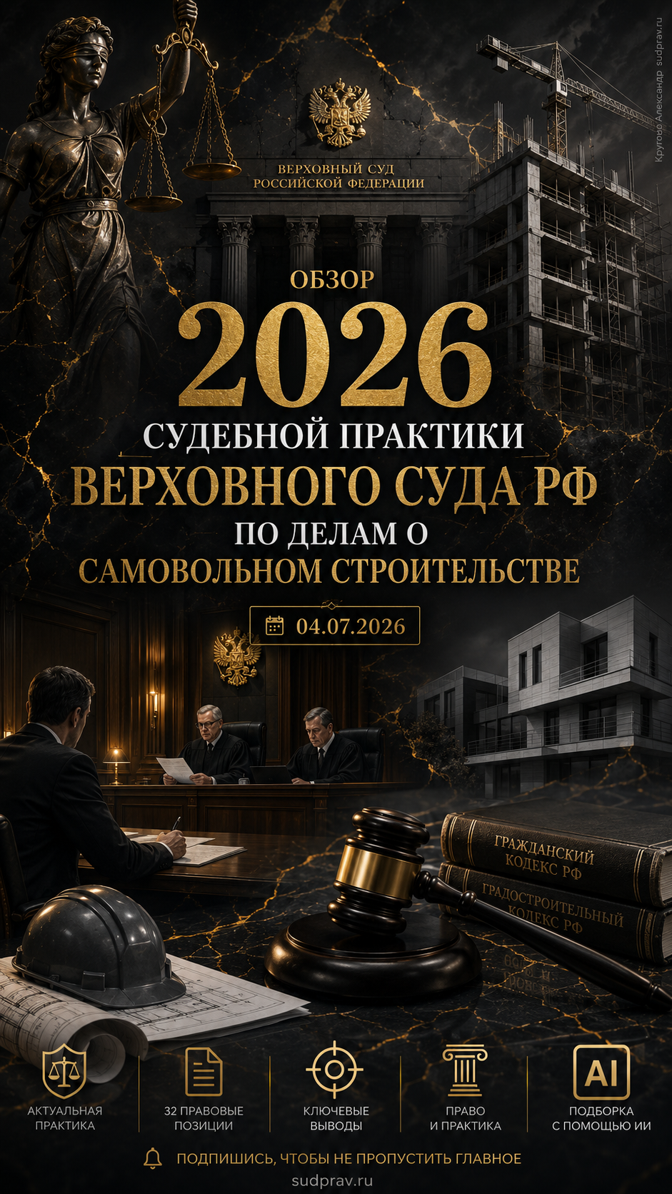 Обзор 2026 судебной практики Верховного Суда РФ по делам о самовольном строительстве