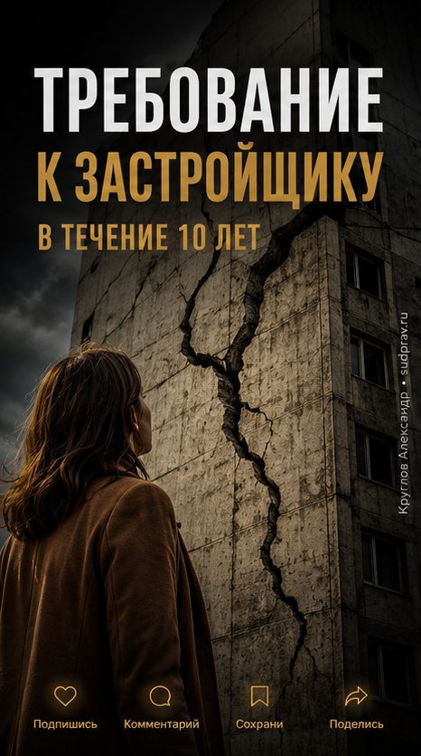 Требование к застройщику в течение 10 лет